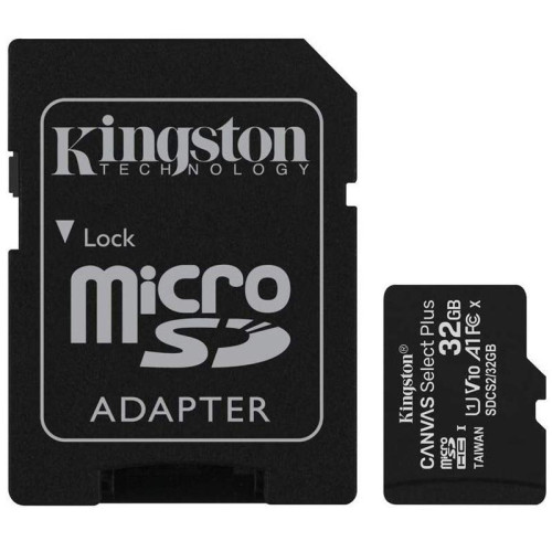 ATMINTIES KORTELĖ Kingston Canvas Select Plus UHS-I 32 GB, microSDHC, Flash. memory class 10