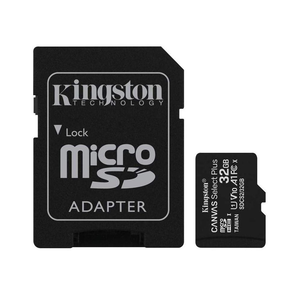 ATMINTIES KORTELĖ Kingston Canvas Select Plus UHS-I 32 GB, microSDHC, Flash. memory class 10