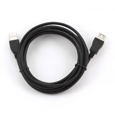 KABELIS Gembird CCF-USB2-AMAF-6 USB ExtencionCable 1.8m Black-Laidai, kabeliai, adapteriai-IT