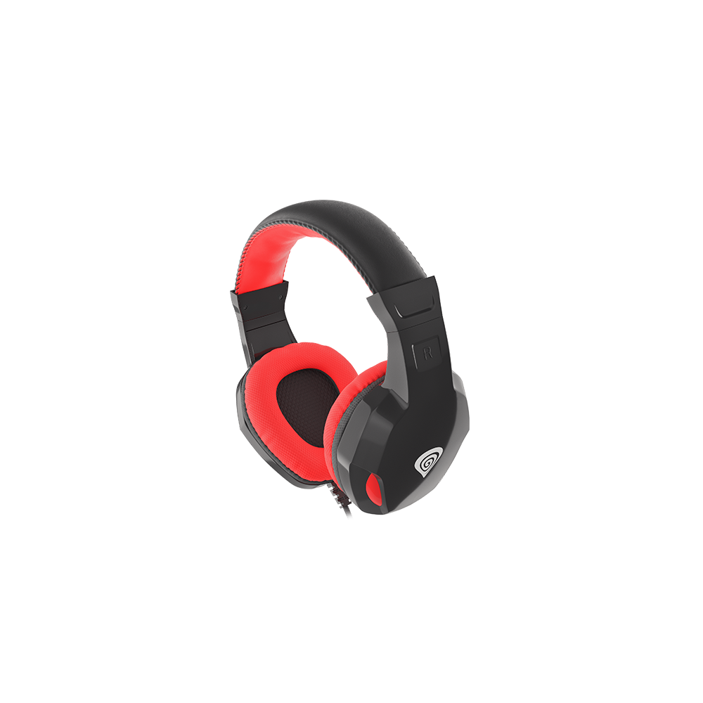 AUSINĖS Genesis Gaming Headset, 3.5 mm, ARGON 100, Red/Black, Built-inmicrophone-Ausinės-Garso