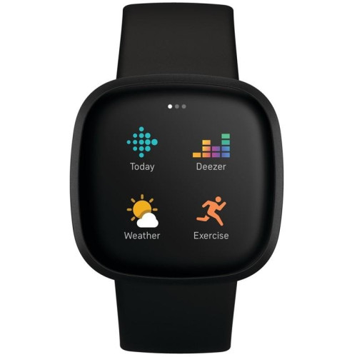 Išmanusis laikrodis Fitbit Versa 3 Smart Watch Black-Sportiniai laikrodžiai ir