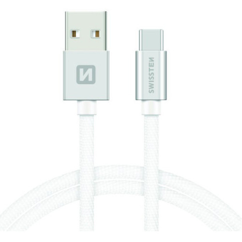 Laidas Swissten TextileUniversal Quick Charge3.1 USB-C to LightningData and ChargingCable