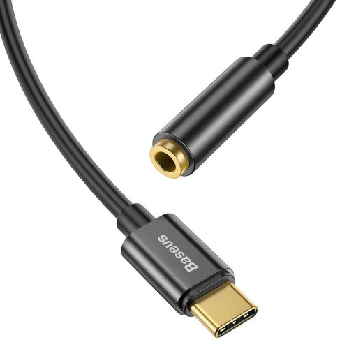 Adapteris BASEUS USB C kištukas - 3.5mm stereo lizdas-Telefonų laidai ir jungtys-Mobiliųjų