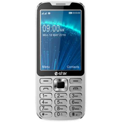 Mobilus telefonas eSTAR X35 Feature Phone Dual SIM Silver-Mygtukiniai telefonai-Mobilieji