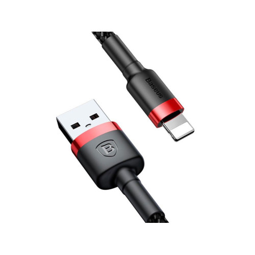 Kabelis USB2.0 A kištukas - IP Lightning kištukas 1.0m su QC3.0 nailoniniu šarvu Cafule