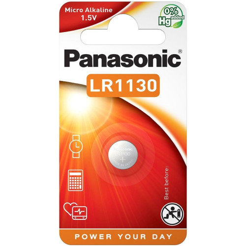 Baterija Panasonic LR1130 (AG10) 1BP-Elementai, baterijos-Smulki elektronika