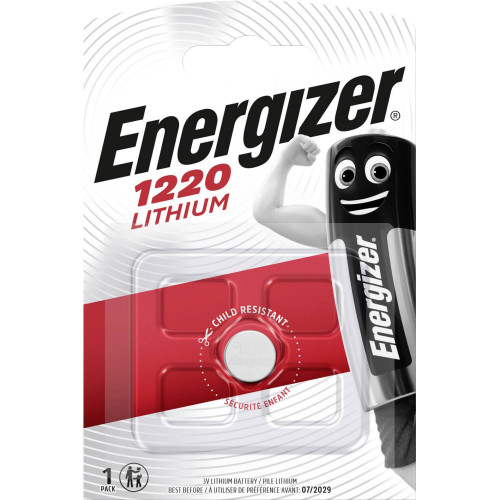 Elementai ENERGIZER Lithium CR 1220 BL1 ličio baterija-Elementai, baterijos-Smulki elektronika