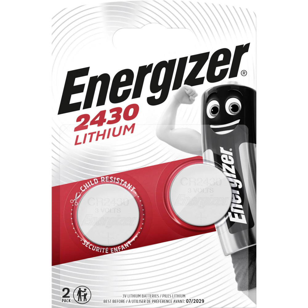 Elementai ENERGIZER Lithium CR 2430 BL2 ličio baterija-Elementai, baterijos-Smulki elektronika