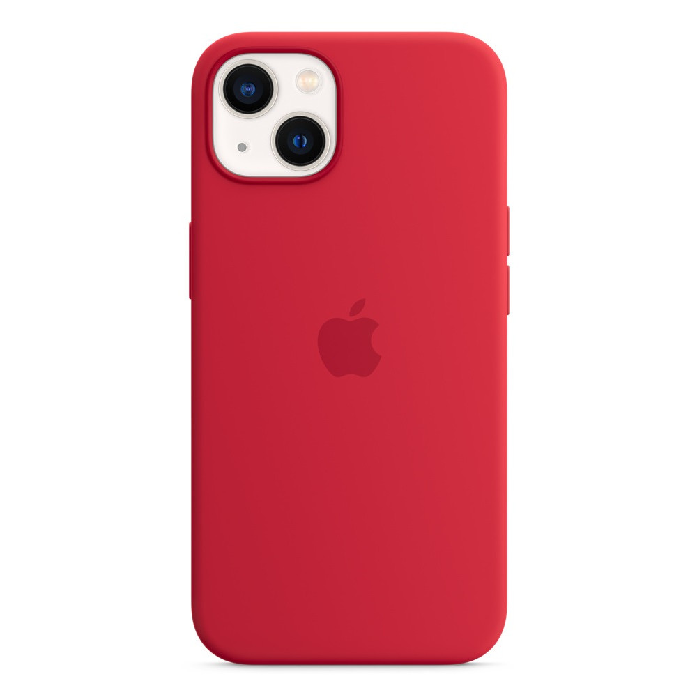 DĖKLAS APPLE iPhone 13 Silicone Case with MagSafe – (PRODUCT)RED-Dėklai-Mobiliųjų telefonų