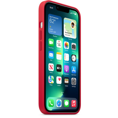 DĖKLAS APPLE iPhone 13 Pro Silicone Case with MagSafe – (PRODUCT)RED-Dėklai-Mobiliųjų telefonų