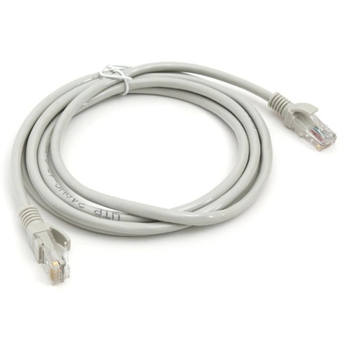 Tinklo kabelis Omega LAN Cable / 5e cat / RJ45 / 1m / Grey-Priedai audio-video technikai-TV