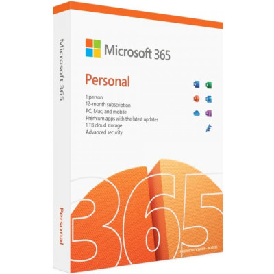 Programinė įranga Microsoft M365 Personal English EuroZone Subscr 1YR MedialessP8-Taikomosios