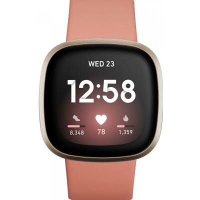 Išmanioji apyrankė Fitbit Versa 3 Smart watch, GPS (satellite), AMOLED, Touchscreen, Heart