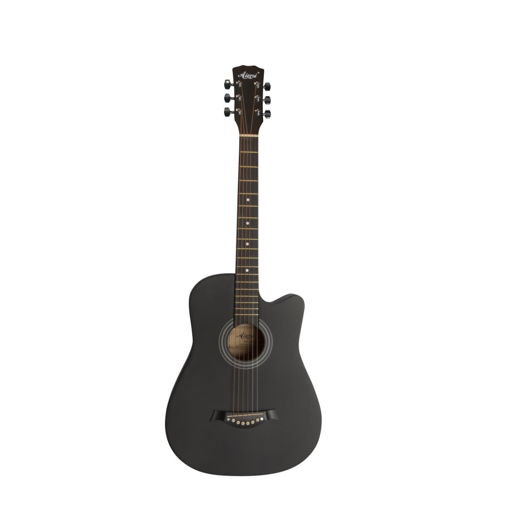 Akustinės gitaros rinkinys Aiersi SG040C 38'' juoda-Styginiai-Muzikos instrumentai ir priedai