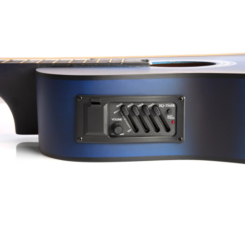 Elektrinės akustinės gitaros rinkinys Aiersi SG040 CE 38'' mėlyna-Styginiai-Muzikos