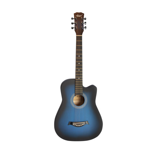 Akustinės gitaros rinkinys Aiersi SG040C 38'' mėlyna-Styginiai-Muzikos instrumentai ir priedai