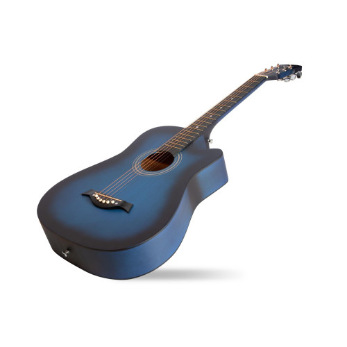 Akustinės gitaros rinkinys Aiersi SG040C 38'' mėlyna-Styginiai-Muzikos instrumentai ir priedai