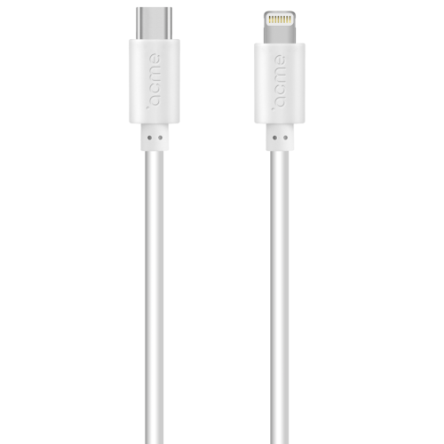Kabelis Acme Cable CB1061W USB Type-C to Lightning, TPE, 1 m-Telefonų laidai ir