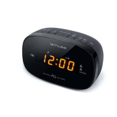 Muse Clock radio PLL M-150CR Black, Alarm function-Radijo prietaisai-Garso technika