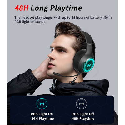 AUSINĖS Edifier Bluetooth Gaming Headset G33BT Over-ear, Microphone, Black-Gaming