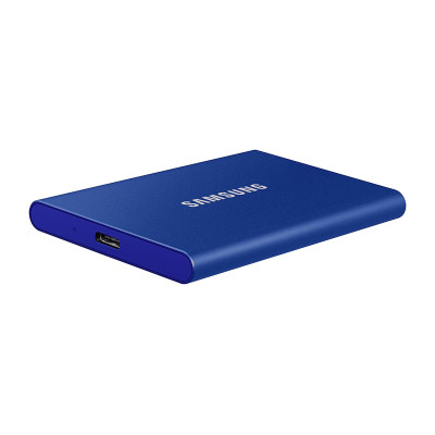 Išorinis SSD SAMSUNG Portable SSD T7 500GB blue-Išoriniai kietieji diskai ir priedai-Išorinės