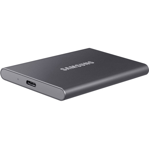 Išorinis SSD SAMSUNG Portable SSD T7 500GB grey-Išoriniai kietieji diskai ir priedai-Išorinės