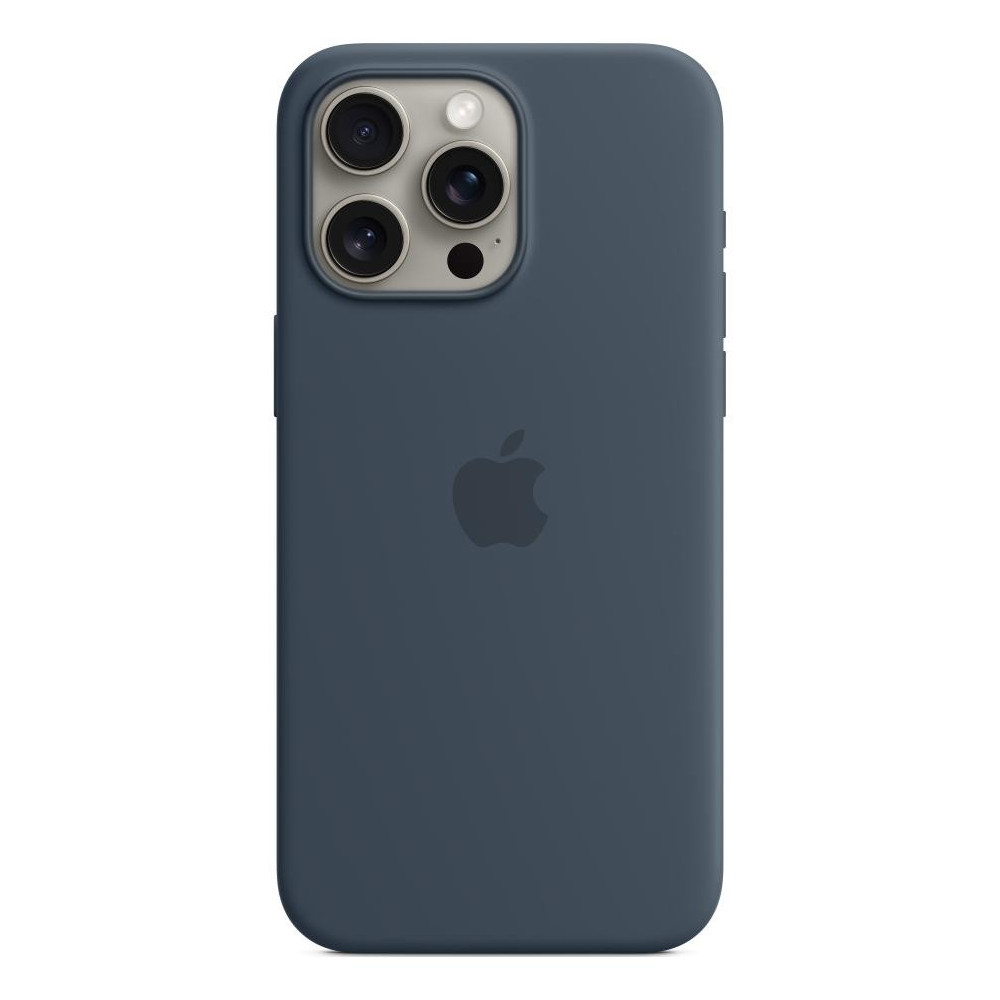 Dėklas iPhone 15 Pro Max Silicone Case with MagSafe - Storm Blue-Dėklai-Mobiliųjų telefonų