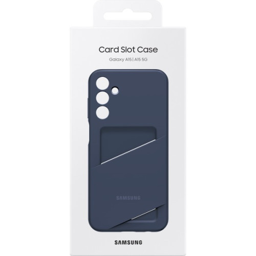 Telefono dėklas Samsung Galaxy A15/A15 5G Card Slot Cover Blue Black-Dėklai-Mobiliųjų telefonų