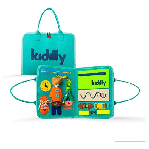 Ecost Kidilly Busy Board Montessori, tobulinantis motorinius įgūdžius Greitas lavinantis