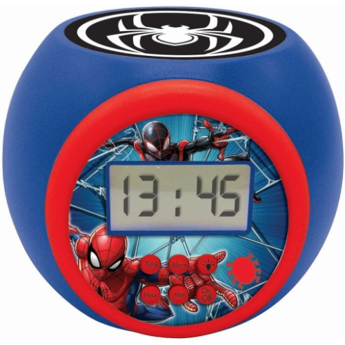 Ecost prekė po grąžinimo LEXiBOOK projektoriaus žadintuvas Spiderman Marvel su snaudimo ir