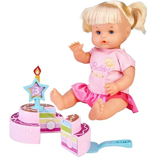 Ecost prekė po grąžinimo Nenuco su gimtadieniu lėlė su gimtadienio tortu, miela suknelė