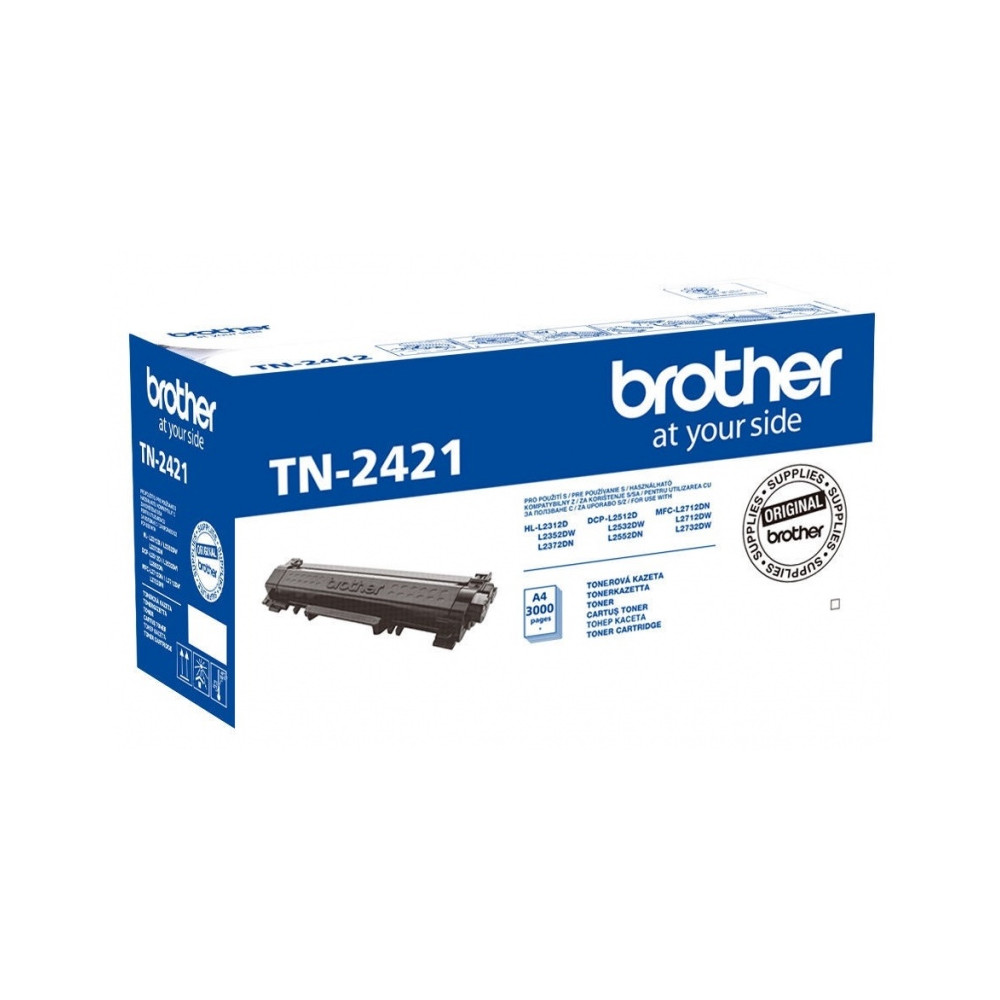 Brother TN-2124 (TN-2421) Lazerinė kasetė, Juoda-Originalios kasetės Brother-Originalios