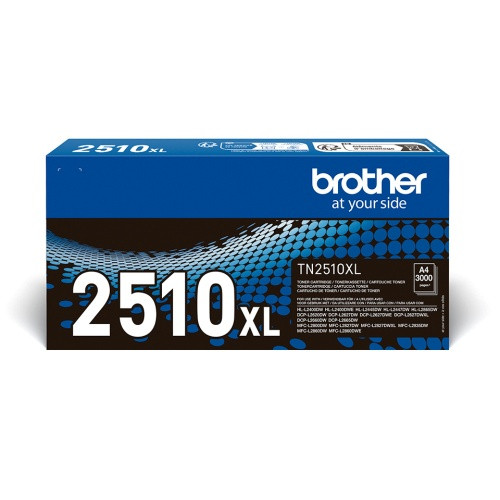 Brother TN-2510XL (TN2510XL) Lazerinė kasetė, Juoda-Originalios kasetės Brother-Originalios