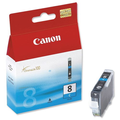 Canon CLI-8 (0621B001), žydra kasetė-Originalios kasetės Canon-Originalios spausdintuvų kasetės