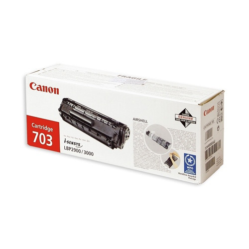 Canon CRG 703 (7616A005) juoda kasetė-Originalios kasetės Canon-Originalios spausdintuvų