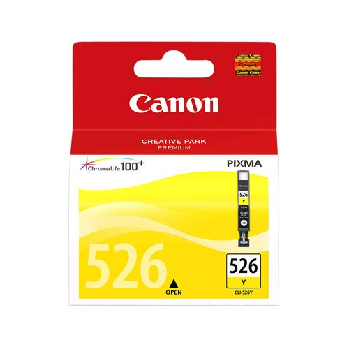 Canon CLI-526 (4543B001), geltona kasetė-Originalios kasetės Canon-Originalios spausdintuvų
