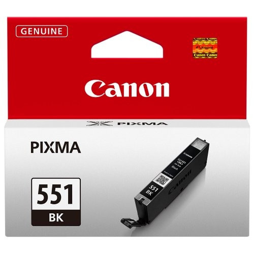 Canon CLI-551 (6508B001), juoda kasetė-Originalios kasetės Canon-Originalios spausdintuvų
