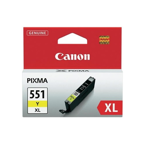 Canon CLI-551XL (6446B001), geltona kasetė-Originalios kasetės Canon-Originalios spausdintuvų