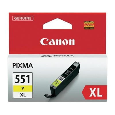 Canon CLI-551XL (6446B001), geltona kasetė-Originalios kasetės Canon-Originalios spausdintuvų
