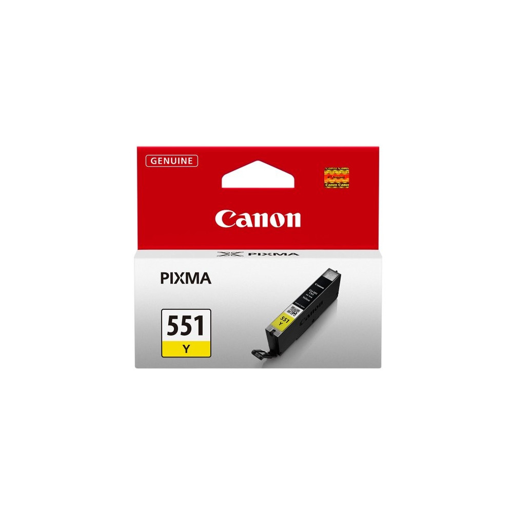Canon CLI-551 (6511B001), geltona kasetė-Originalios kasetės Canon-Originalios spausdintuvų