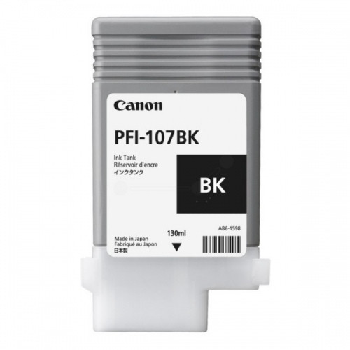 Canon PFI-107 (6705B001), juoda kasetė-Originalios kasetės Canon-Originalios spausdintuvų