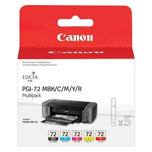 Canon PGI-72 (6402B009) Rašalinių kasečių rinkinys, MBK/C/M/Y/R-Originalios kasetės