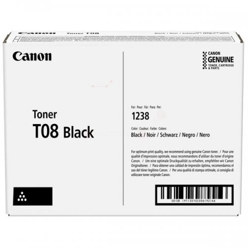 Canon T08 (3010C006), juoda kasetė-Originalios kasetės Canon-Originalios spausdintuvų kasetės