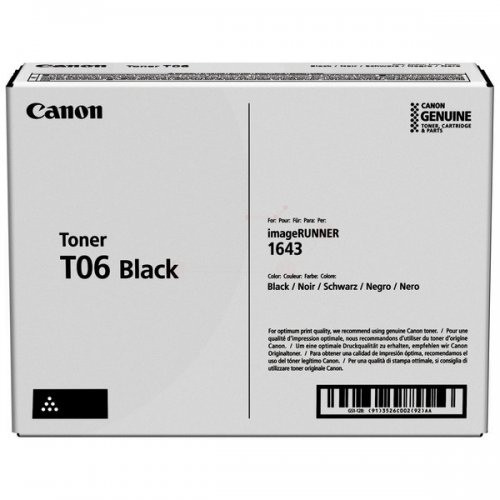 Canon T06 (3526C002) kasetė lazeriniams spausdintuvams, Juoda (20500 psl)-Originalios kasetės