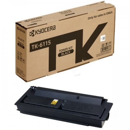 Kyocera TK-6115 (1T02P10NL0, TK6115) Lazerinė kasetė, Juoda-Originalios kasetės