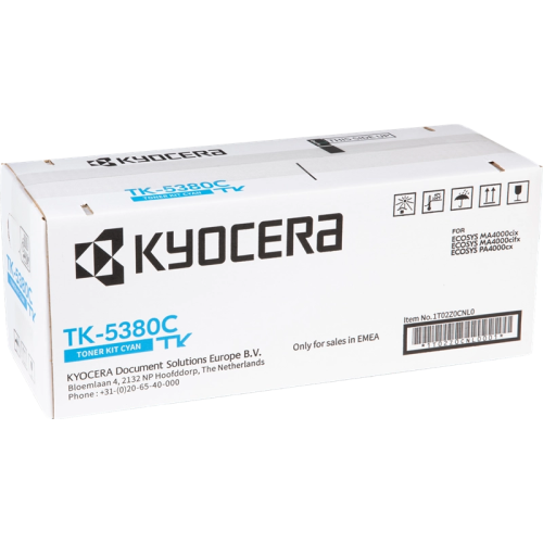Kyocera TK-5380C (1T02Z0CNL0) Lazerinė kasetė, Žydra-Originalios kasetės Kyocera-Originalios