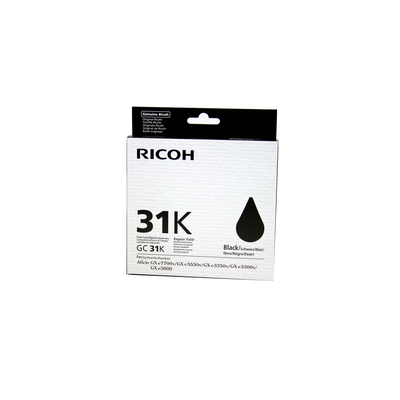 Ricoh Cart. GC31K (405688), juoda kasetė-Originalios kasetės Ricoh-Originalios spausdintuvų