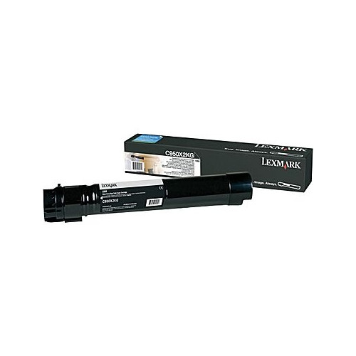 Lexmark (C950X2KG), juoda kasetė-Originalios kasetės Lexmark-Originalios spausdintuvų kasetės