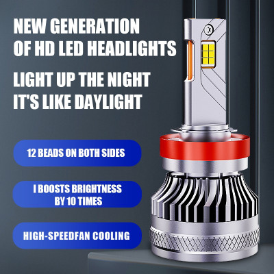 LED H4 lemputės 2vnt. +500% Super light CANBUS-LED komplektai-Apšvietimas