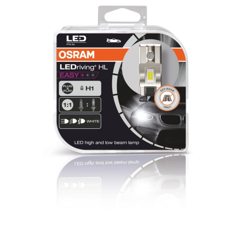 LED OSRAM H1 lemputės LEDriving HL Easy | 64150DWESY-HCB-LED komplektai-Apšvietimas
